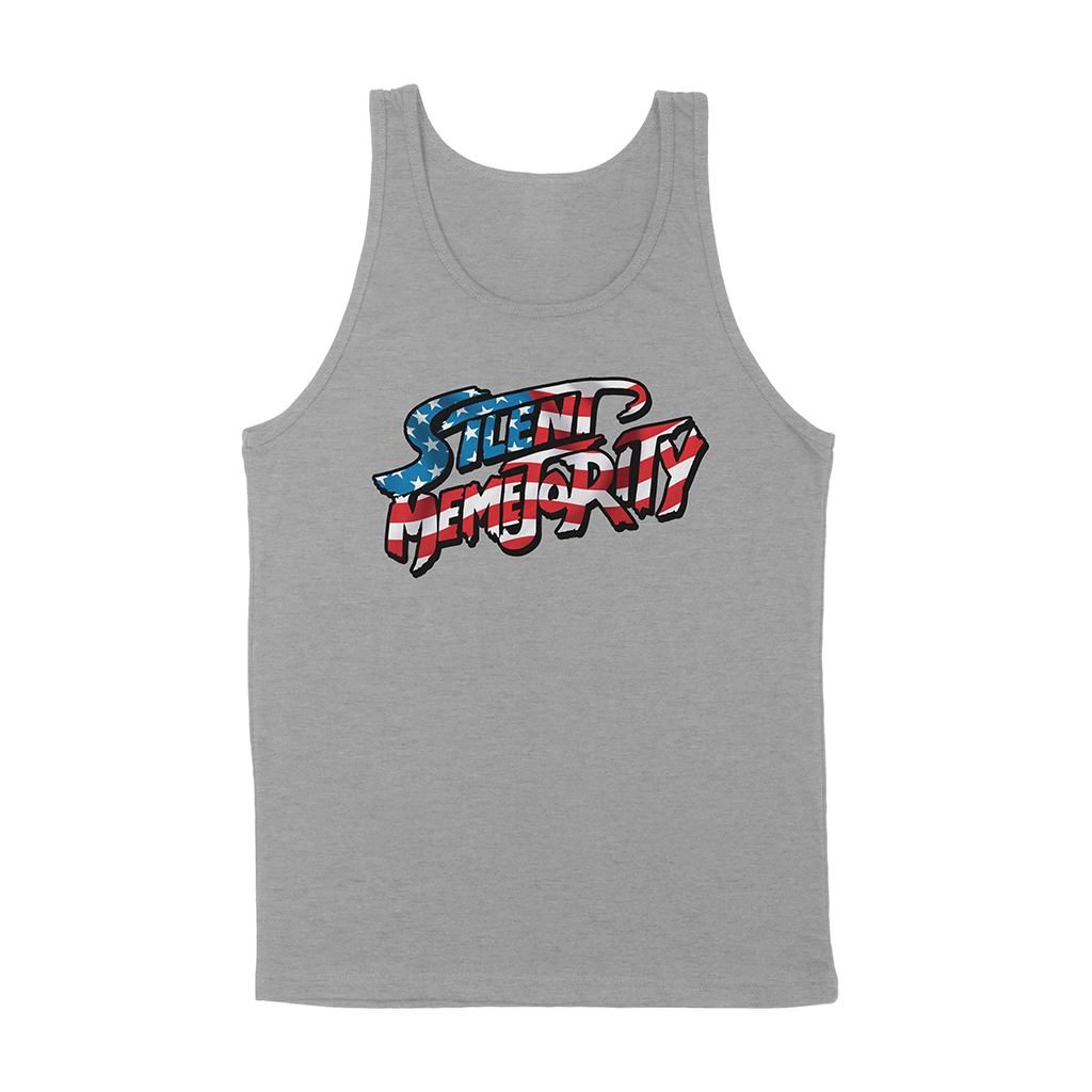 silent memejority tank top