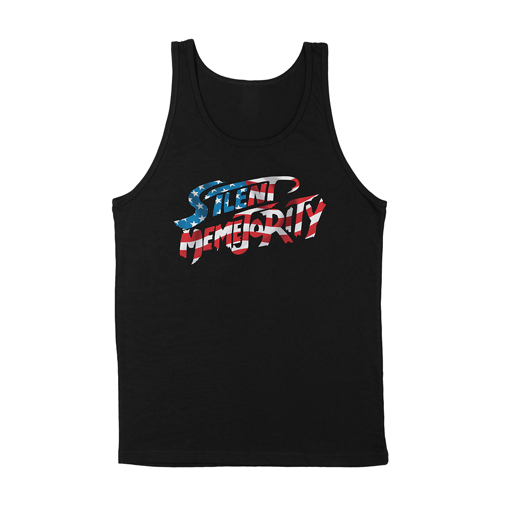 silent memejority tank top