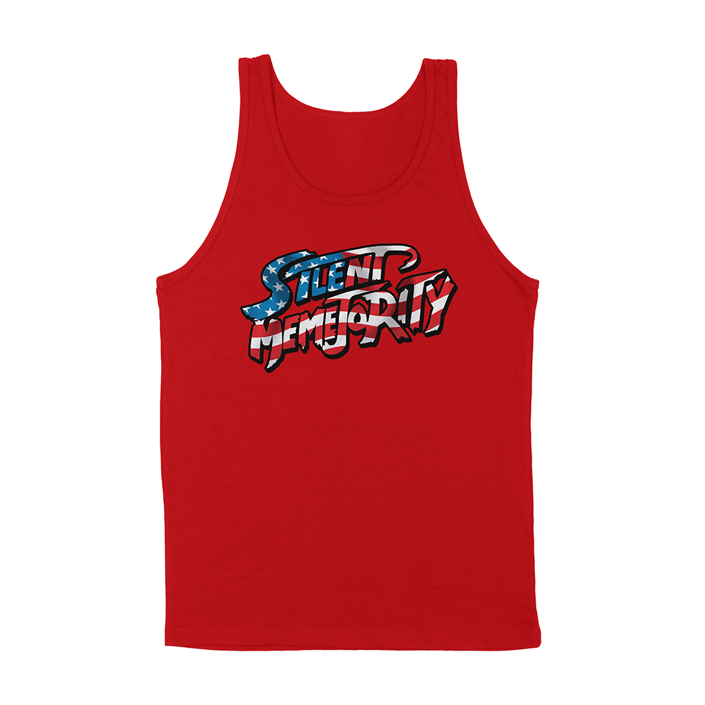 silent memejority tank top